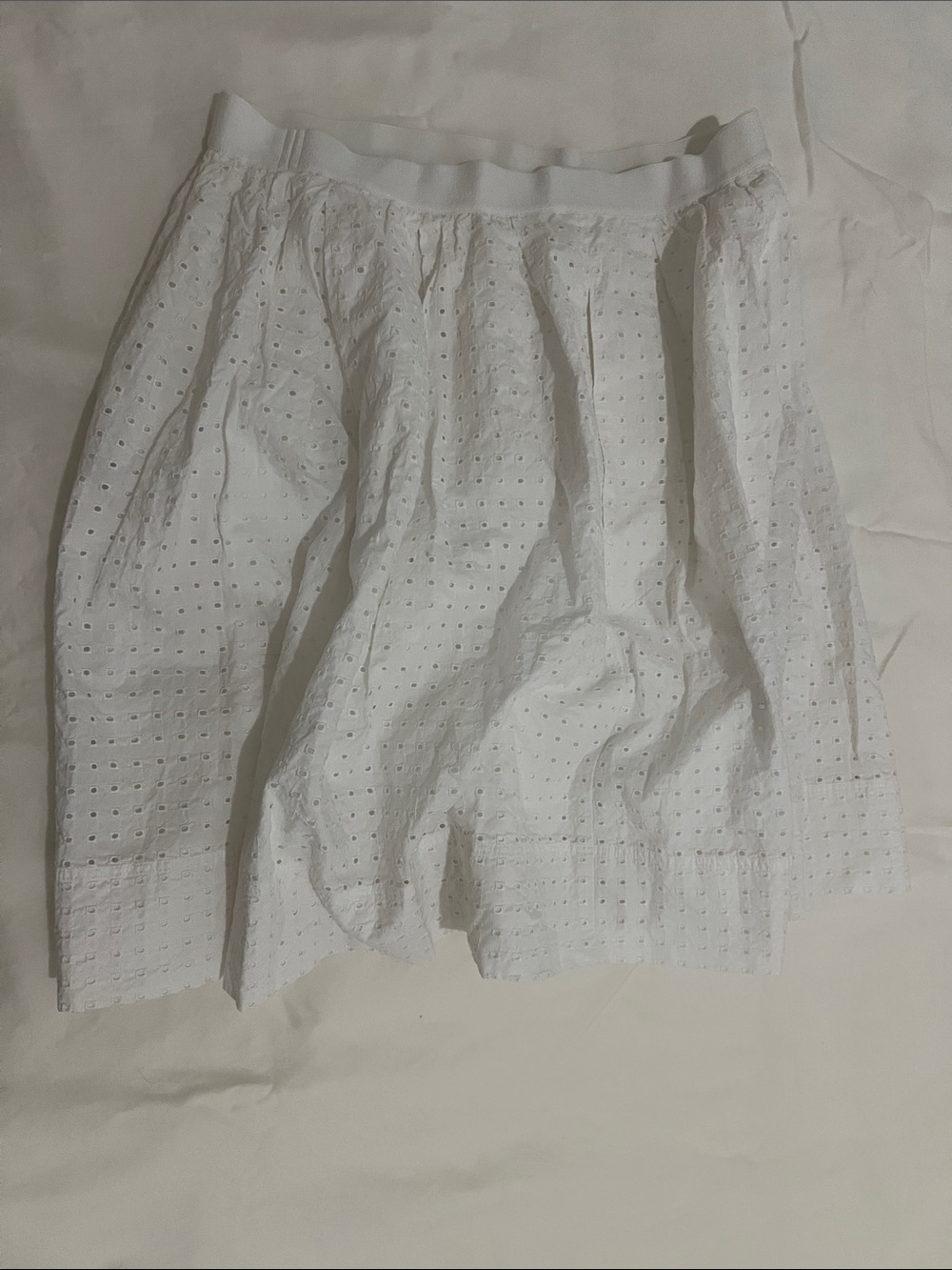Uniqlo Eyelet Mini Skirt